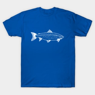 Ouananiche Landlocked Salmon - detailed fish art T-Shirt